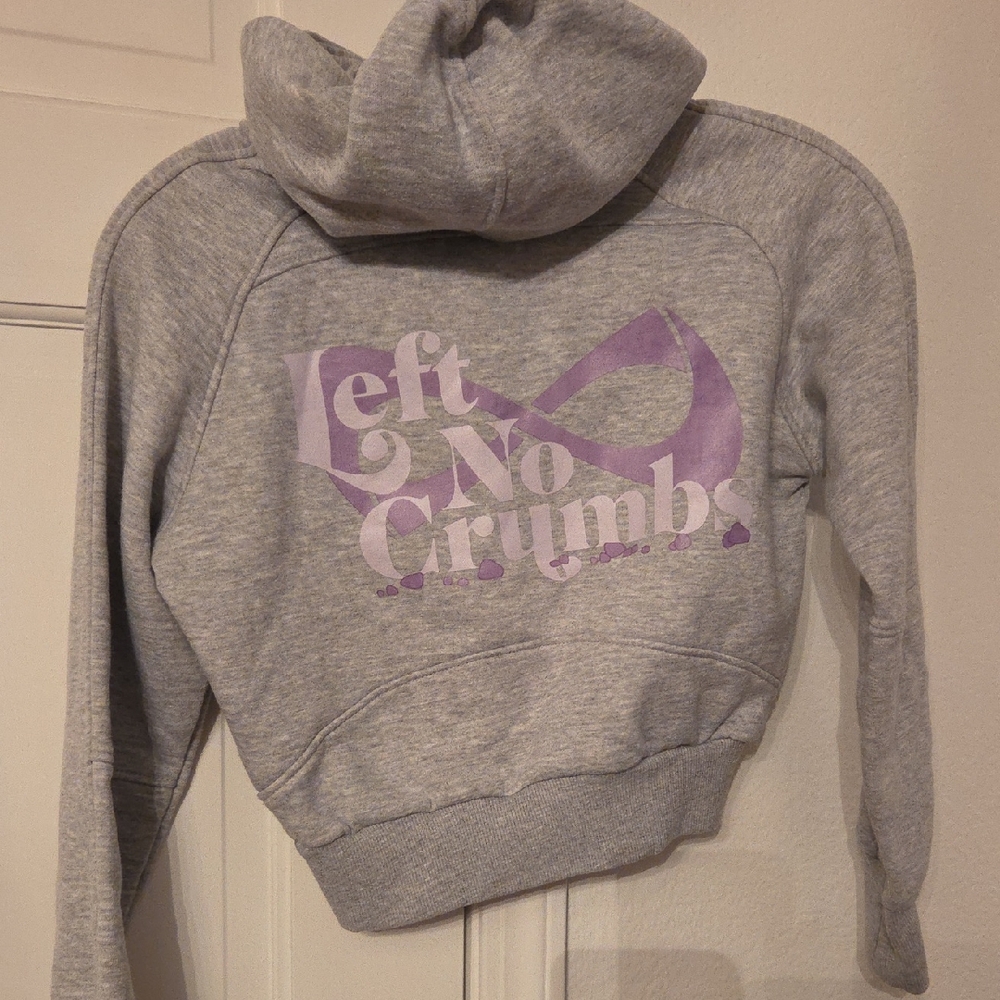 NFINITY Gray and Purple Girl's Hoodie